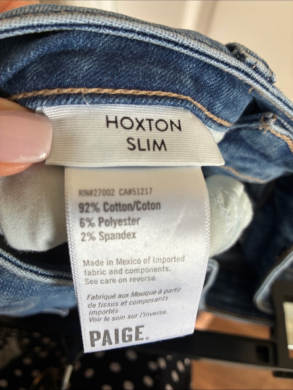 PAIGE Hoxton Slim High Rise Raw Hem Jeans - Size 25 - Picture 4 of 8